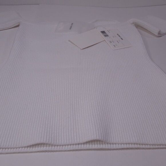 Helmut Lang Women's Pinched Contour Cold Shoulder Top XXS XS M L NWT 265 White - Picture 11 of 13